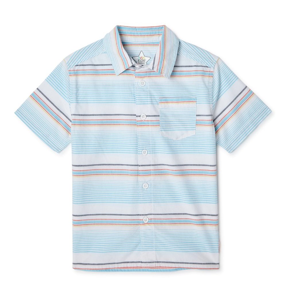 Garanimals Little Boys Striped Short Sleeve Polo Shirt, Size 4  NWT
